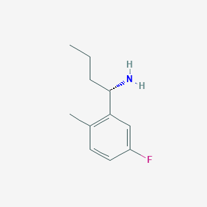 (S)-1-(5-Fluoro-2-methylphenyl)butan-1-amine - 
