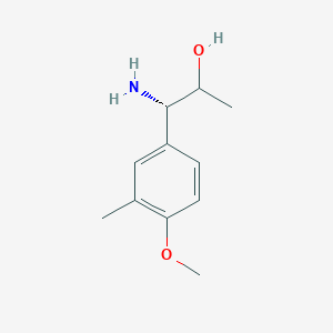 (1S)-1-Amino-1-(4-methoxy-3-methylphenyl)propan-2-OL - 