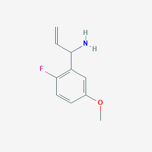 1-(2-Fluoro-5-methoxyphenyl)prop-2-EN-1-amine - 