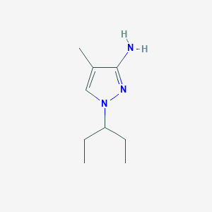 4-methyl-1-(pentan-3-yl)-1H-pyrazol-3-amine - 
