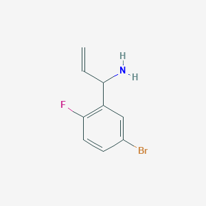 1-(5-Bromo-2-fluorophenyl)prop-2-EN-1-amine - 
