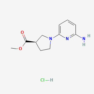 Methyl (R)-1-(6-aminopyridin-2-YL)pyrrolidine-3-carboxylate hcl - 