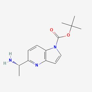 (S)-Tert-Butyl 5-(1-aminoethyl)-1H-pyrrolo[3,2-b]pyridine-1-carboxylate - 