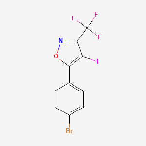 5-(4-Bromophenyl)-4-iodo-3-(trifluoromethyl)isoxazole - 
