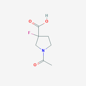 1-Acetyl-3-fluoropyrrolidine-3-carboxylic acid - 