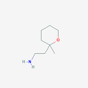 2-(2-Methyloxan-2-yl)ethan-1-amine - 