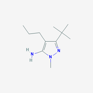 3-tert-butyl-1-methyl-4-propyl-1H-pyrazol-5-amine - 