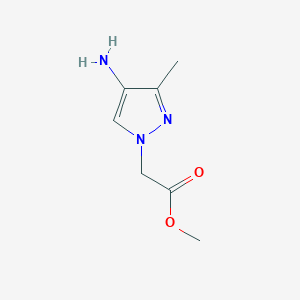 methyl 2-(4-amino-3-methyl-1H-pyrazol-1-yl)acetate - 