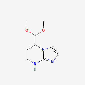 5-(Dimethoxymethyl)-5H,6H,7H,8H-imidazo[1,2-a]pyrimidine - 