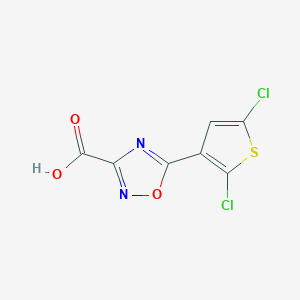 5-(2,5-Dichlorothiophen-3-yl)-1,2,4-oxadiazole-3-carboxylic acid - 