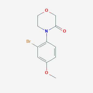 4-(2-Bromo-4-methoxy-phenyl)-morpholin-3-one - 