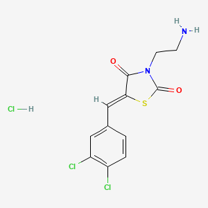 (5Z)-3-(2-aminoethyl)-5-(3,4-dichlorobenzylidene)-1,3-thiazolidine-2,4-dione hydrochloride - 