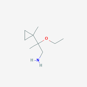 2-Ethoxy-2-(1-methylcyclopropyl)propan-1-amine - 