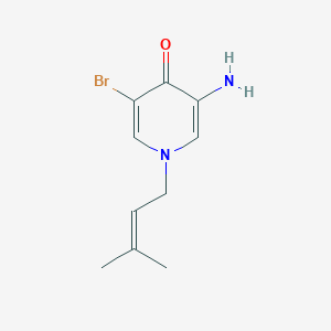 3-Amino-5-bromo-1-(3-methylbut-2-en-1-yl)-1,4-dihydropyridin-4-one - 