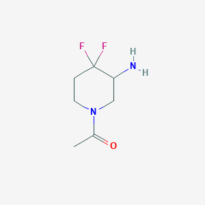 1-(3-Amino-4,4-difluoropiperidin-1-yl)ethan-1-one - 
