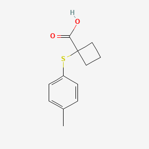 1-(P-tolylthio)cyclobutane-1-carboxylic acid - 