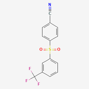 4-((3-(Trifluoromethyl)phenyl)sulfonyl)benzonitrile - 