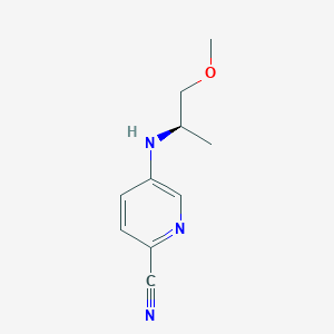 5-{[(2R)-1-methoxypropan-2-yl]amino}pyridine-2-carbonitrile - 