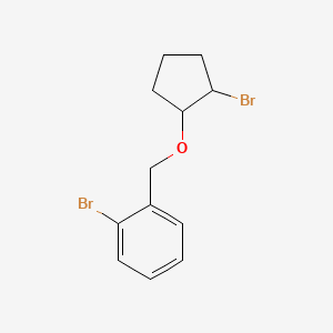 1-Bromo-2-([(2-bromocyclopentyl)oxy]methyl)benzene - 