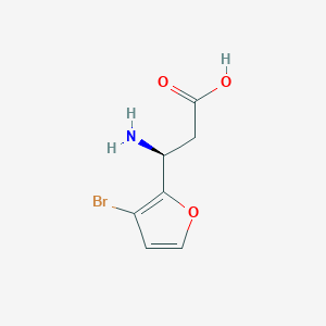 (3S)-3-Amino-3-(3-bromofuran-2-YL)propanoic acid - 