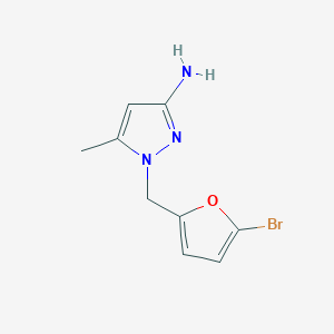 1-[(5-Bromofuran-2-yl)methyl]-5-methyl-1H-pyrazol-3-amine - 