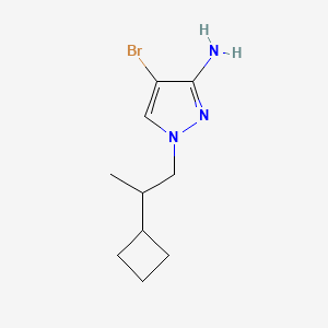 4-Bromo-1-(2-cyclobutylpropyl)-1H-pyrazol-3-amine - 