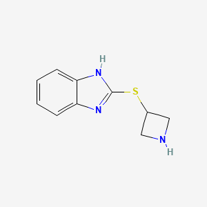 2-(azetidin-3-ylsulfanyl)-1H-1,3-benzodiazole - 