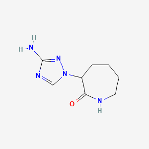3-(3-Amino-1H-1,2,4-triazol-1-YL)azepan-2-one - 