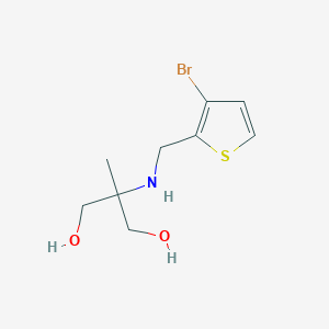 2-{[(3-Bromothiophen-2-yl)methyl]amino}-2-methylpropane-1,3-diol - 