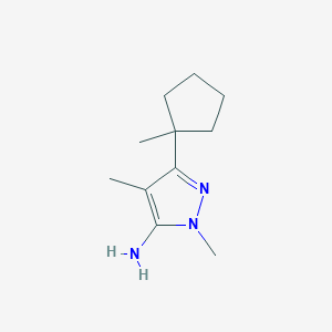1,4-Dimethyl-3-(1-methylcyclopentyl)-1H-pyrazol-5-amine - 