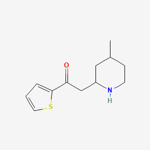 2-(4-Methylpiperidin-2-yl)-1-(thiophen-2-yl)ethan-1-one - 