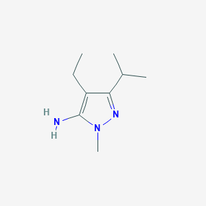 4-ethyl-1-methyl-3-(propan-2-yl)-1H-pyrazol-5-amine - 