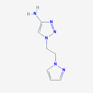 1-[2-(1H-Pyrazol-1-yl)ethyl]-1H-1,2,3-triazol-4-amine - 