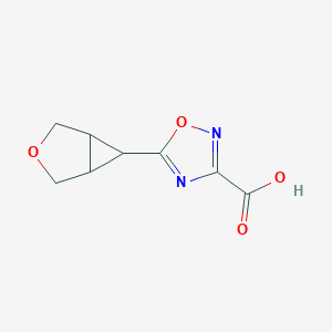 5-{3-Oxabicyclo[3.1.0]hexan-6-yl}-1,2,4-oxadiazole-3-carboxylic acid - 