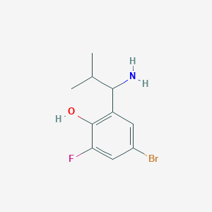 2-(1-Amino-2-methylpropyl)-4-bromo-6-fluorophenol - 