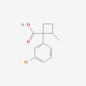 1-(3-Bromophenyl)-2-methylcyclobutane-1-carboxylic acid - 