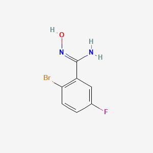 2-Bromo-5-fluoro-N'-hydroxybenzene-1-carboximidamide - 