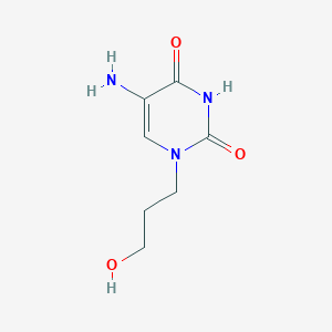 5-Amino-1-(3-hydroxypropyl)-1,2,3,4-tetrahydropyrimidine-2,4-dione - 