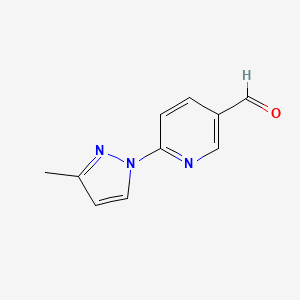6-(3-Methyl-1H-pyrazol-1-YL)pyridine-3-carbaldehyde - 