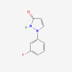 1-(3-Fluorophenyl)-2,3-dihydro-1H-pyrazol-3-one - 