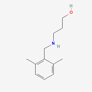 3-{[(2,6-Dimethylphenyl)methyl]amino}propan-1-ol - 