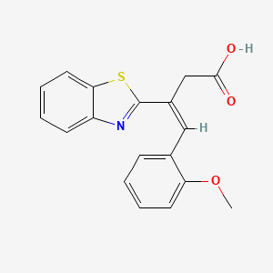 (Z)-3-(1,3-benzothiazol-2-yl)-4-(2-methoxyphenyl)but-3-enoic acid - 