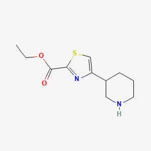 Ethyl 4-(piperidin-3-yl)-1,3-thiazole-2-carboxylate - 