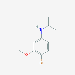4-bromo-3-methoxy-N-(propan-2-yl)aniline - 