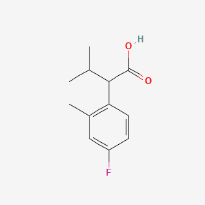 2-(4-Fluoro-2-methylphenyl)-3-methylbutanoic acid - 