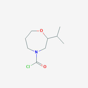 2-(Propan-2-yl)-1,4-oxazepane-4-carbonyl chloride - 