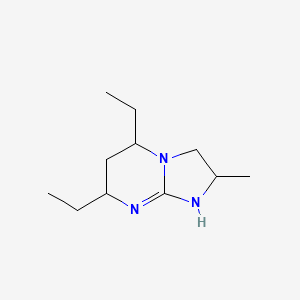 5,7-Diethyl-2-methyl-2H,3H,5H,6H,7H,8H-imidazo[1,2-a]pyrimidine - 