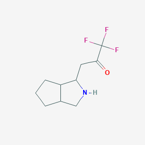 1,1,1-Trifluoro-3-{octahydrocyclopenta[c]pyrrol-1-yl}propan-2-one - 