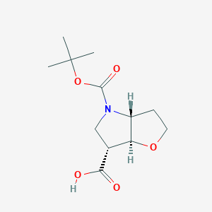 Racemic-(3aR,6S,6aR)-4-(tert-butoxycarbonyl)hexahydro-2H-furo[3,2-b]pyrrole-6-carboxylicacid - 