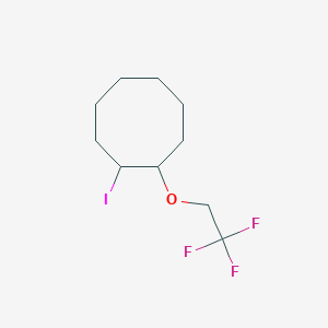 1-Iodo-2-(2,2,2-trifluoroethoxy)cyclooctane - 